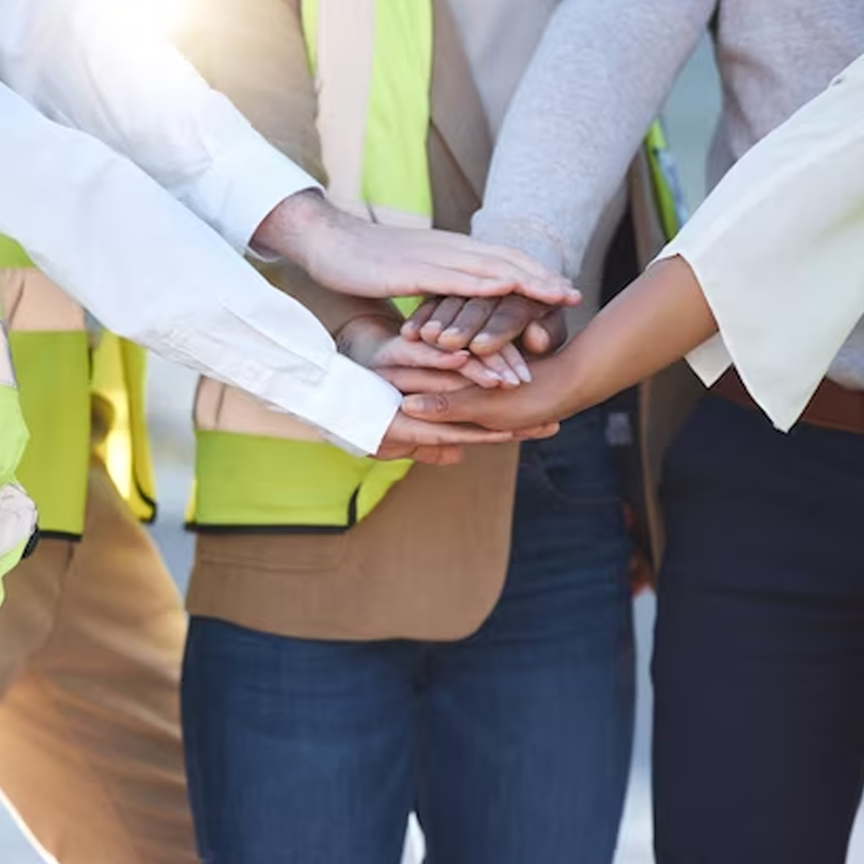 Successful and happy business team